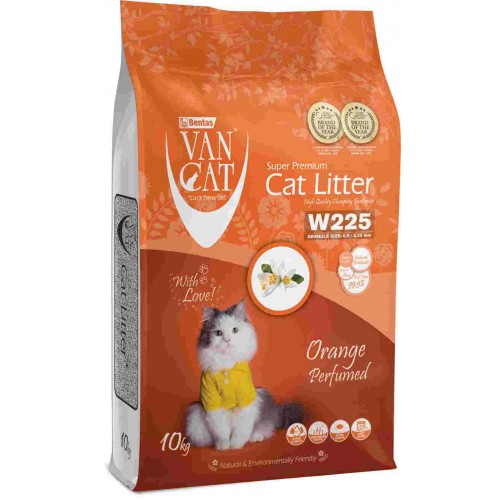 Van Cat Orange Άμμος Υγιεινής Μπετονίτη Άρωμα με Πορτοκάλι 11.8Lt (10Kg)