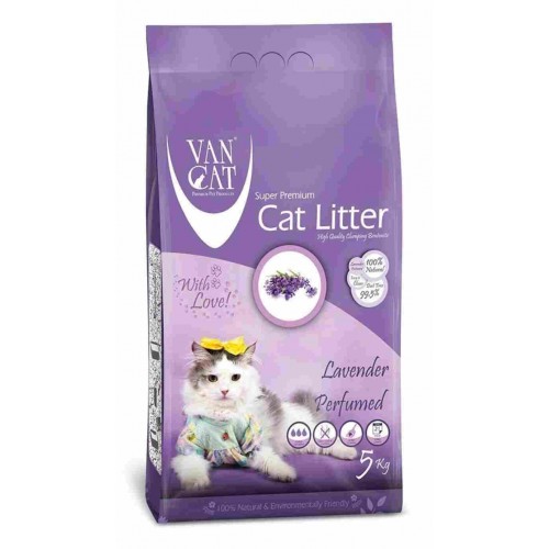 Van Cat Lavender Άμμος Υγιεινής Μπετονίτη με Άρωμα Λεβάντας 5.9Lt (5Kg)