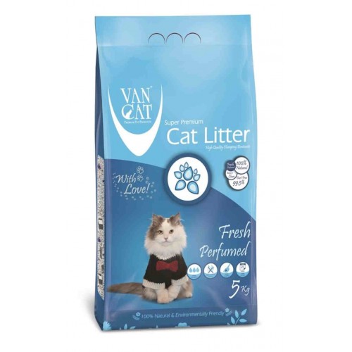Van Cat Fresh Άμμος Υγιεινής Μπετονίτη με Άρωμα Φρεσκάδας 5.9Lt (5Kg)