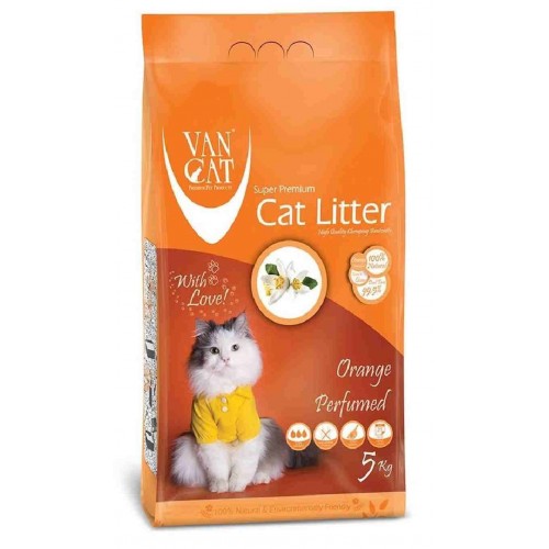 Van Cat Orange  Άμμος Υγιεινής Μπετονίτη με Άρωμα Πορτοκάλι 5.9Lt (5Kg)