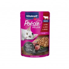 Vitakraft Poésie Délice Sauce - Beef Φακελάκι 85gr