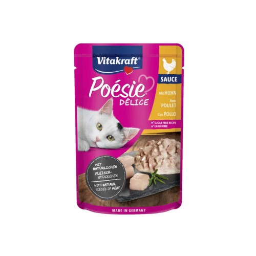 Vitakraft Poésie Délice Sauce - Chicken Φακελάκι 85gr