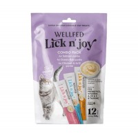 Wellfed Lick N' Joy Λιχουδιά σε Κρέμα σε Διάφορες Γεύσεις για Γάτες (12x14gr)