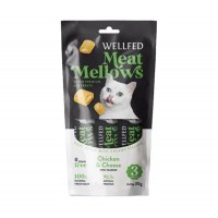 Wellfed Meat Mellows Λιχουδιά σε Ρολάκια με Γεύση Κοτόπουλο & Τυρί για Γάτες (3x10gr)