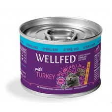 Wellfed Cat Adult Intestinal Care Sterilised Πατέ Με Γαλοπούλα 200gr
