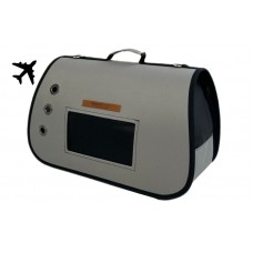 Woofmoda Τσάντα Μεταφοράς Για Σκύλους Γάτες & Τρωκτικά, Γκρι Για Αεροπλάνο 