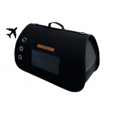 Woofmoda Τσάντα Μεταφοράς Για Σκύλους Γάτες & Τρωκτικά, Μάυρη Για Αεροπλάνο 