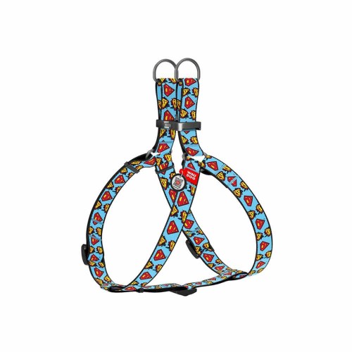 Wau Dog Επιστήθιο Τύπου Α με Smart ID & Μεταλλικό Κούμπωμα - Superman Light Blue