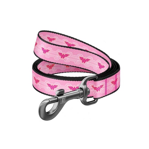 Wau Dog Οδηγός Περιπάτου Nylon Short Leash - Wonder Woman Light Pink (122cm)