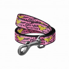 Wau Dog Οδηγός Περιπάτου Nylon Short Leash - Wonder Woman Pink (122cm)