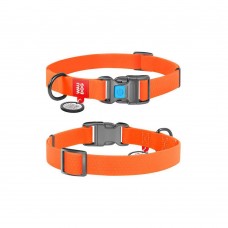 Wau Dog Αδιάβροχο Περιλαίμιο με Smart ID & Πλαστικό Κούμπωμα - Πορτοκαλί