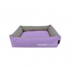 Woofmoda Κρεβάτι Πουφ Ορθογώνιο για Σκύλους & Γάτες Λιλά