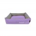 Woofmoda Κρεβάτι Πουφ Ορθογώνιο για Σκύλους & Γάτες Λιλά