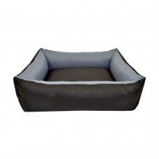 Woofmoda Κρεβάτι Πουφ Ορθογωνικό, Αδιάβροχο No.1 Μαύρο για Σκύλους & Γάτες (37x32x20 cm)