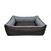 Woofmoda Κρεβάτι Πουφ Ορθογωνικό, Αδιάβροχο No.3 Μαύρο για Σκύλους & Γάτες (53x46x20 cm)