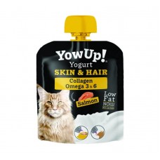 YowUp Cat Yogurt Pouch Skin & Hair Γιαούρτι Με Κολλαγόνο, Ω-3 & Ω-6 για Γάτες 85gr