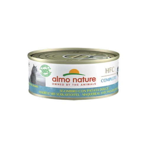 Almo Nature Cat Adult HFC Complete Κονσέρβα Σκουμπρί & Γλυκοπατάτα 70gr