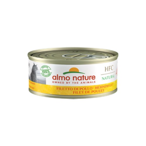 Almo Nature Cat Adult HFC Natural Κονσέρβα Κοτόπουλο Φιλέτο 70gr