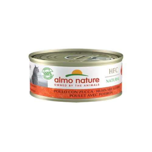 Almo Nature Cat Adult HFC Natural Κονσέρβα Κοτόπουλο & Κολοκύθα 70gr