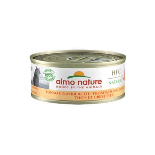 Almo Nature Cat Adult HFC Natural Κονσέρβα Τόνος & Γαρίδες 70gr