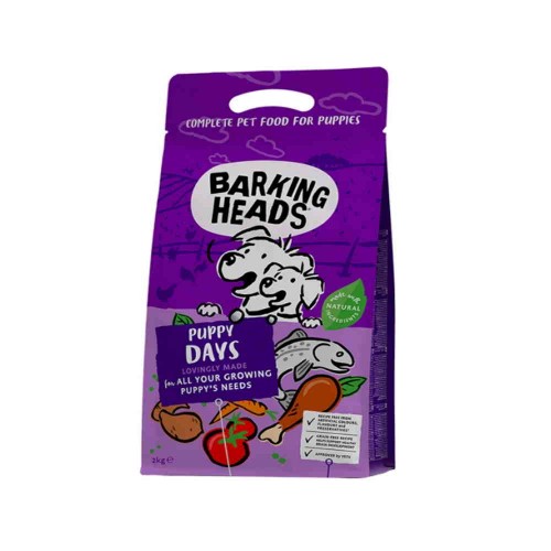Barking Heads Grain Free Puppy All Breeds Puppy Days Chicken & Salmon 2Kg