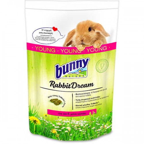 Bunny Nature Πλήρης Τροφή Κουνελιού Rabbit Dream Young 1,5Κg
