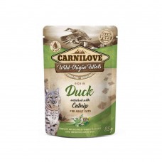Carnilove Γάτα Φακελάκι Duck enriched with Catnip 85gr