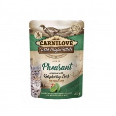 Carnilove Γάτα Φακελάκι Pheasant enriched with Raspberry Leaf 85gr