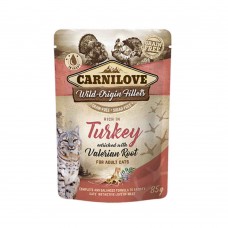 Carnilove Γάτα Φακελάκι Turkey enriched with Valerian Root 85gr
