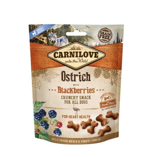 Carnilove Fresh & Crunchy Snack Σκύλου Ostrich with Blackberries 200gr