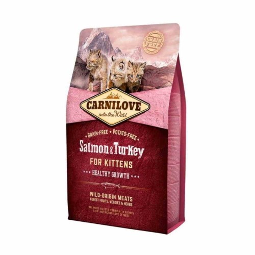 Carnilove Grain Free Kitten Salmon & Turkey 2Kg - Healthy Growth