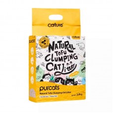 Cature Tofu Clumping Cat Litter Milky Sent Βιοδιασπώμενο Υπόστρωμα Υγιεινής για Γάτες 6Lt (2.4Kg)