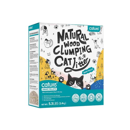 Cature Smart Pellet Βιοδιασπώμενο Υπόστρωμα Υγιεινής για Γάτες 6L (2,4Kg)