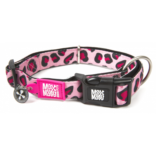 Max & Molly Περιλαίμιο Smart ID Collar Leopard Pink