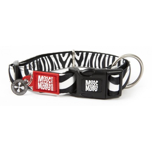 Max & Molly Περιλαίμιο Smart ID Collar Zebra