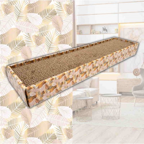 Croci Homedecor Texture Ονυχοδρόμιο από Χαρτόνι - Gold (48x12,5x5 cm)