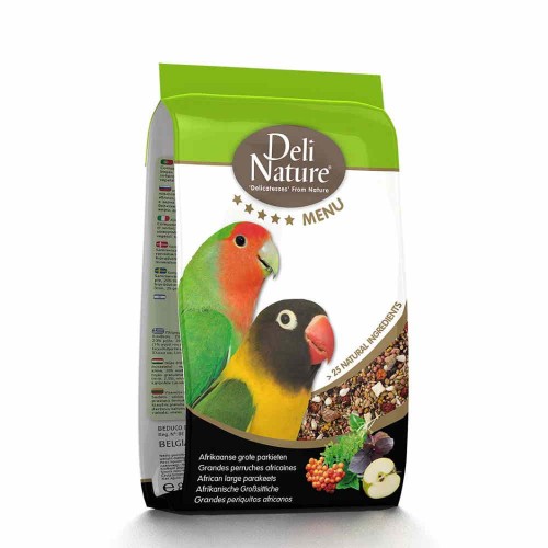 Deli Nature 5* Menu African Large Parakeets Μείγμα για Αφρικανικά Παπαγαλάκια Μεσαίου Μεγέθους 800gr