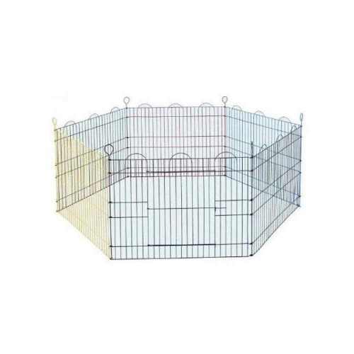 Glee Πολύχρωμο Μεταλλικό Πάρκο Περιορισμού Small (60x60 cm, 6τμχ)