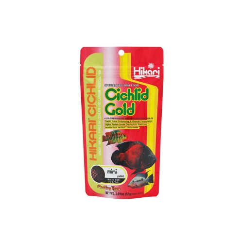 Hikari Cichlid Gold Mini Τροφή για Κιχλίδες & Τροπικά Ψάρια 57gr