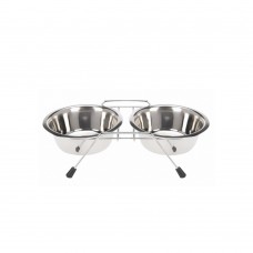 Flamingo Πιάτα Ανοξείδωτα ΣΕΤ 2 Τεμαχίων με Βάση 11cm (0,20lt)