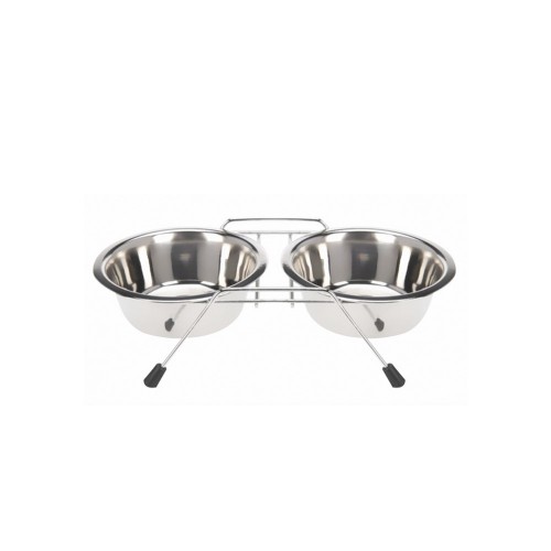 Flamingo Πιάτα Ανοξείδωτα ΣΕΤ 2 Τεμαχίων με Βάση 11cm (0,20lt)