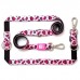 Max & Molly Οδηγός Περιπάτου Multi - Function Leash Leopard Pink/XS
