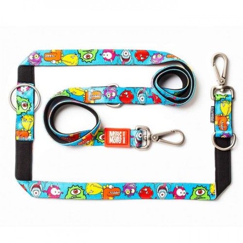 Max & Molly Οδηγός Περιπάτου Multi - Function Leash Little Monsters/XS