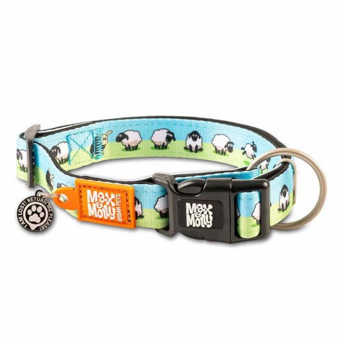Max & Molly Περιλαίμιο Smart ID Collar Black Sheep/XS
