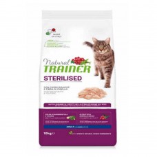Natural Trainer Low Grain Cat Adult Sterilised με Λευκό Κρέας 10Kg