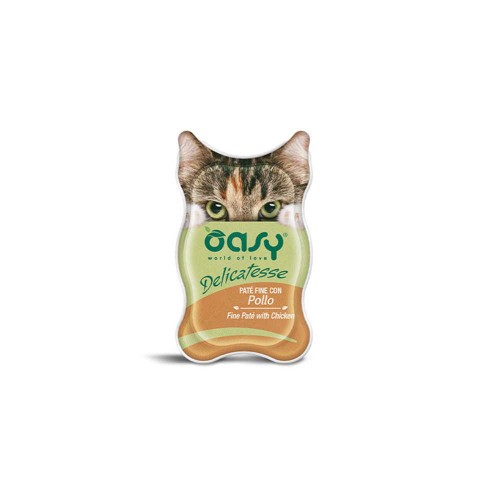 Oasy Delicatesse Cat Adult Πατέ Κοτόπουλο 85gr