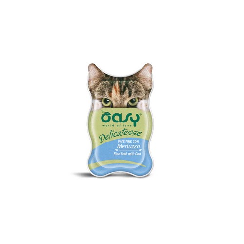 Oasy Delicatesse Cat Adult Πατέ Μπακαλιάρος 85gr