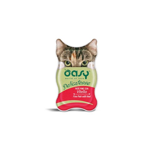 Oasy Delicatesse Cat Adult Πατέ Μοσχάρι 85gr