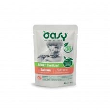 Oasy Cat Lifestage Φακελάκι Σολομός για Στειρωμένα 85gr