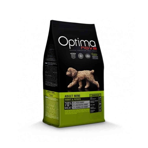 Optima Nova Grain Free Adult Mini Digestive Rabbit & Potato 2Kg